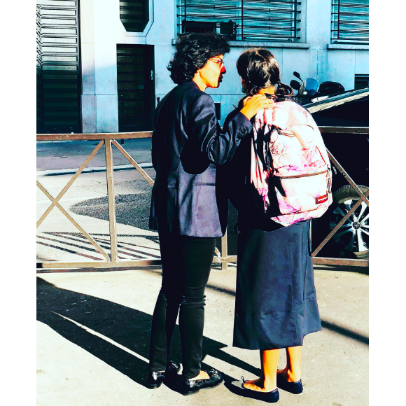 Malgré ses engagements, Rachida Dati tient à être présente dans les moments clés de la vie de sa fille, comme ici, lorsqu'elle a fait sa rentrée des classes
Rachida Dati et sa fille Zohra