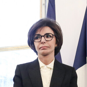 Rachida Dati - Passation de pouvoir au ministère de la Culture - Rachida Dati remplace Rima Abdul Malak, le 12 janvier 2024. © Stéphane Lemouton / Bestimage