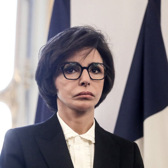 Rachida Dati - Passation de pouvoir au ministère de la Culture - Rachida Dati remplace Rima Abdul Malak, le 12 janvier 2024. © Stephane Lemouton / Bestimage