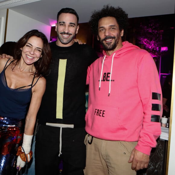 Exclusif - Sandra Sisley, Adil Rami, Tomer Sisley - Soirée "Patins" à l'hôtel Kimpton St-Honoré à Paris, France, le 11 janvier 2024.