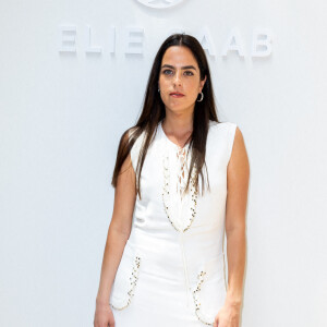 Interviewé par Le Matin Dimanche, Anthony Delon a d'ailleurs fait des révélations sur les traitements de son père et a aussi tenu à parler d'Anouchka.
Anouchka Delon au photocall du défilé de mode Haute-Couture automne-hiver 2022-2023 "Elie Saab" au Carreau du Temple à Paris, France, le 6 juillet 2022. © Olivier Borde/Bestimage 