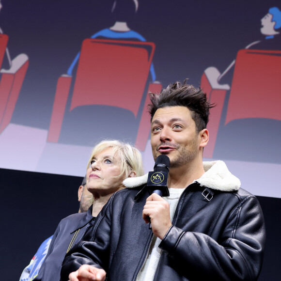 Chantal Ladesou, Kev Adams pour le film "Maison de Retraite 2" - Cérémonie d'ouverture du 27ème Festival International du Film de Comédie de l'Alpe d'Huez le 15 Janvier 2024. © Dominique Jacovides/Bestimage 