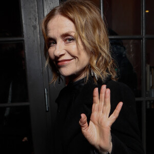 Exclusif - Isabelle Huppert - Dîner des révélations des César 2024 à L'Élysée Montmartre à Paris, le 15 janvier 2024. © Christophe Clovis / Bestimage