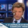 Problème technique pendant le journal de 20 heures de Laurent Delahousse sur France 2, le 13 mars 2010 !