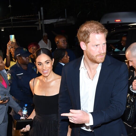 Meghan Markle et le prince Harry - Avant-première du film "One Love" sur Bob Marley en Jamaïque le 23 janvier 2024