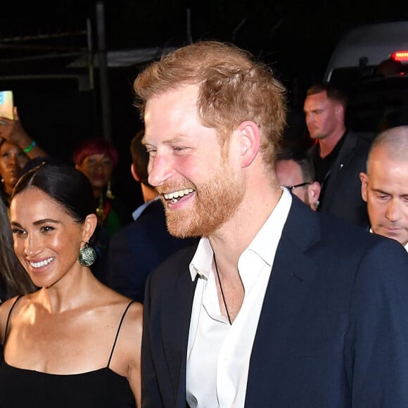 Meghan Markle et le prince Harry - Avant-première du film "One Love" sur Bob Marley en Jamaïque le 23 janvier 2024