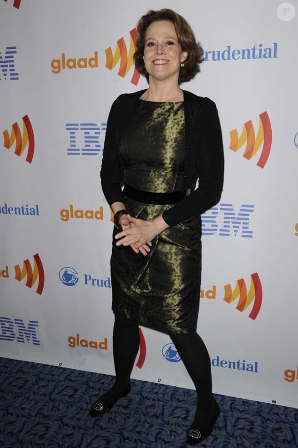 Sigourney Weaver à la 21e cérémonie des Glaad Awards, à New York, le 13 mars 2010 !
