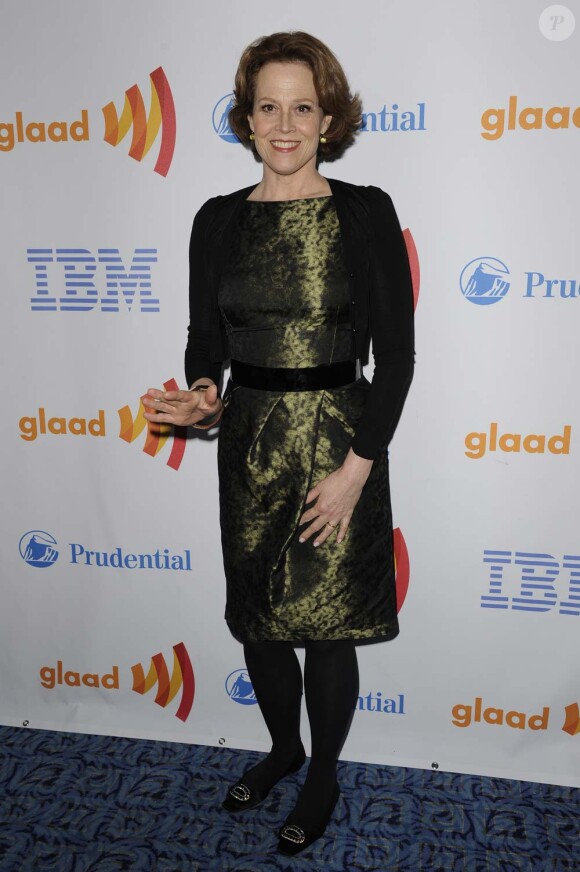 Sigourney Weaver à la 21e cérémonie des Glaad Awards, à New York, le 13 mars 2010 !