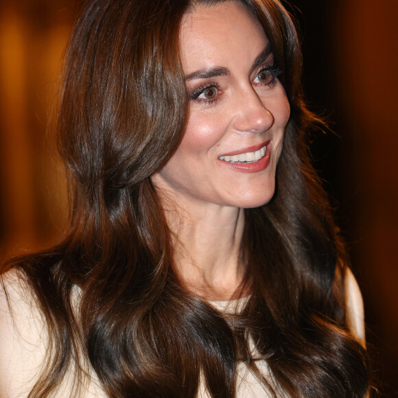 Catherine (Kate) Middleton, princesse de Galles, arrive au traditionnel concert de Noël "Together At Christmas" à l'abbaye de Westminster à Londres, Royaume Uni, le 8 décembre 2023. 