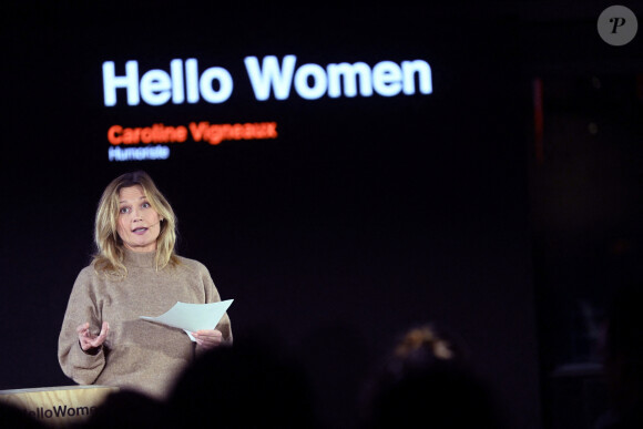 Caroline Vigneaux lors de la soirée Hello Women 2023 de la Fondation Orange à Paris le 31 janvier 2023. © Rachid Bellak / Bestimage