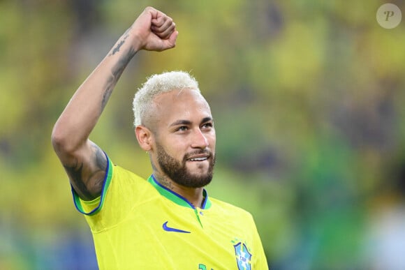 Neymar Jr. - Match "Brésil - Corée (4-1)" lors de la Coupe du Monde 2022 au Qatar, le 5 décembre 2022. © Philippe Perusseau/Bestimage