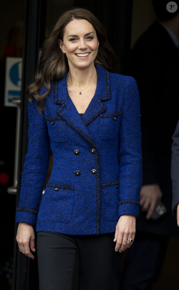 Catherine (Kate) Middleton, princesse de Galles, visite la Copper Box Arena du Queen Elizabeth Olympic Park, pour participer à un événement avec Coach Core, qui fête ses 10 ans, à Londres, Royaume Uni, le 13 octobre 2022. 