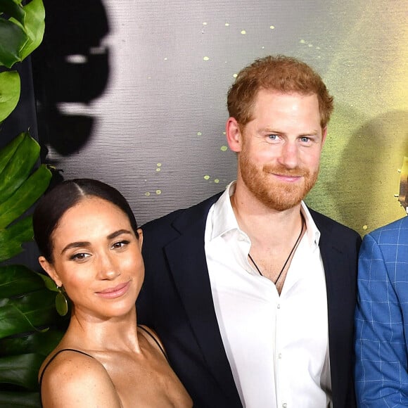 Le prince Harry et sa femme Meghan Markle à Kingston, en Jamaïque.