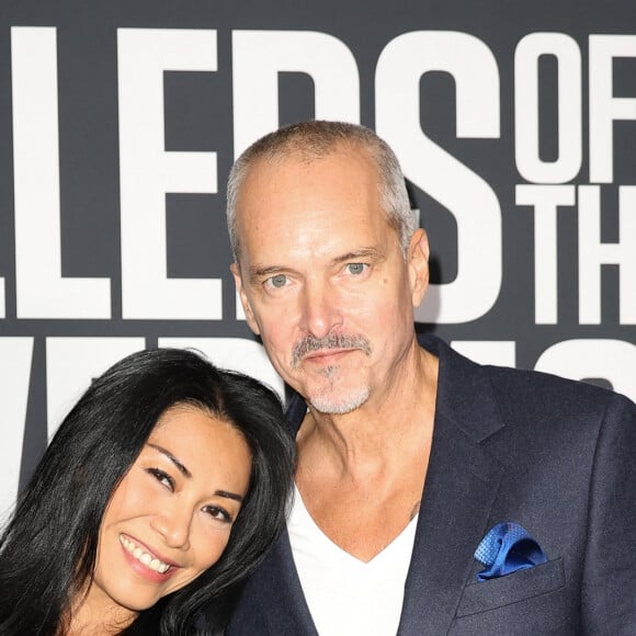 Semi-exclusif - Anggun et son mari Christian Kretschmar - Avant-première du film "Killers of the Flower Moon" à l'Ugc Normandie à Paris le 17 octobre 2023. © Coadic Guirec / Bestimage 