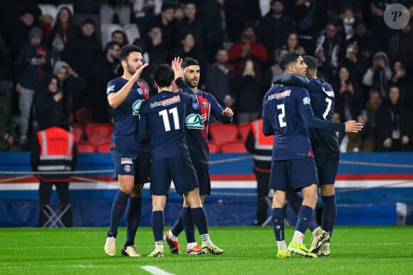 8ème de finale de la coupe de France de football entre le PSG contre Brest (3-1) au Parc des Princes à Paris le 7 février 2024.