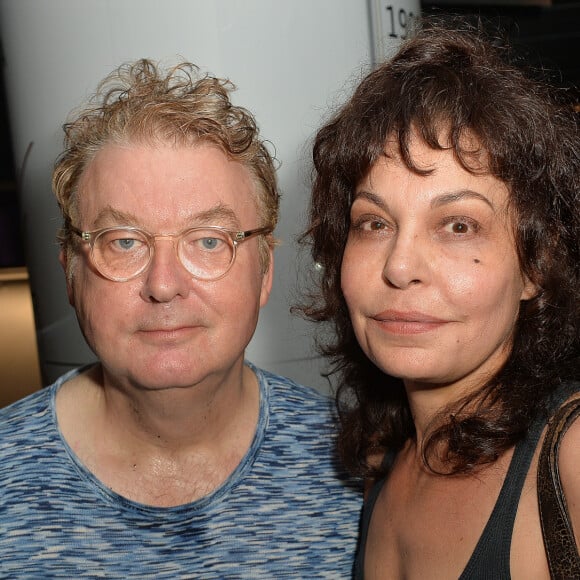 Exclusif - Dominique Besnehard et Isabelle Mergault - Anniversaire de Jacques Sanchez au restaurant Nolita à Paris le 29 mai 2016. © Veeren/Bestimage