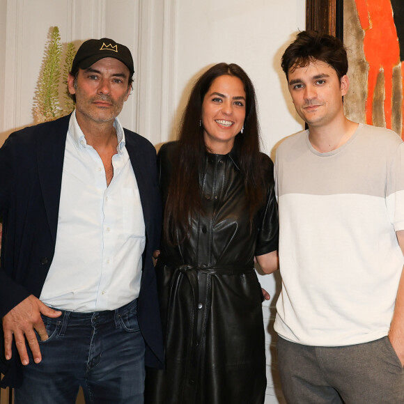 Exclusif - Anthony Delon, Anouchka Delon et Alain-Fabien Delon au cocktail à l'issue de la conférence de presse pour la vente de la collection Alain Delon chez Bonhams Cornette de Saint Cyr à Paris