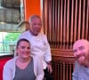 Jérôme et Lucile de "L'amour est dans le pré" au restaurant pour les 41 ans de l'agriculteur
