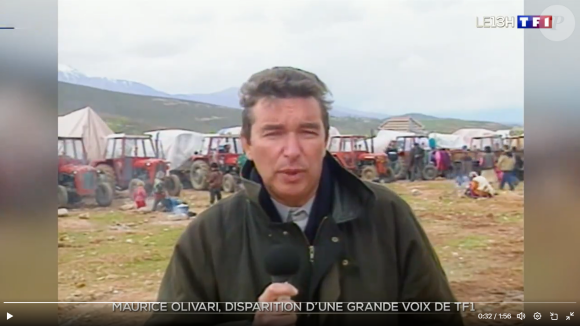 Mort de Maurice Olivari, capture d'écran, JT de 13h, TF1.
