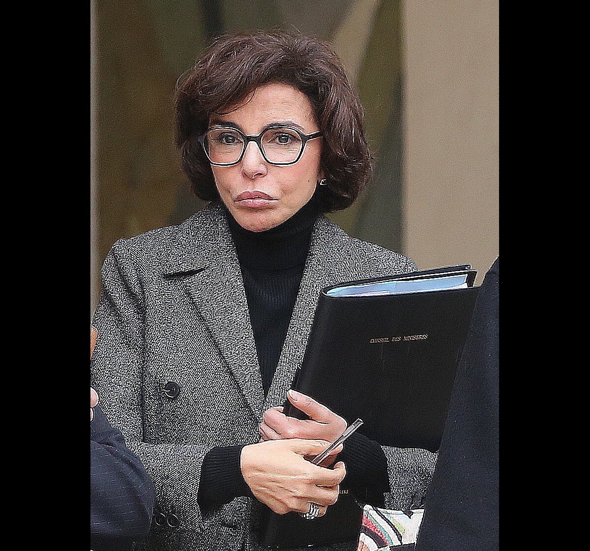 Photo Rachida Dati à la sortie du conseil des ministres du palais