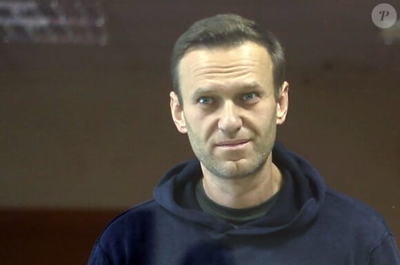 Alexei Navalny comparait pour la deuxième fois depuis son retour d'Allemagne, cette fois pour une diffamation envers un vétéran de la deuxième guerre mondiale. Moscou le 5 février 2021.