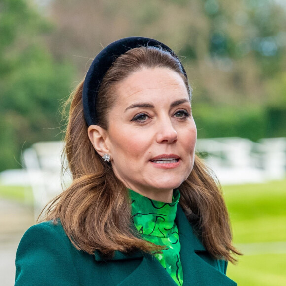 La convalescence de Kate doit durer plusieurs mois
Le président irlandais et sa femme reçoivent le duc de Cambridge, et Catherine (Kate) Middleton, duchesse de Cambridge, à la résidence présidentielle officielle Aras an Uachtarain à Dublin, Irlande, le 3 mars 2020, pour une visite officielle de 3 jours. 