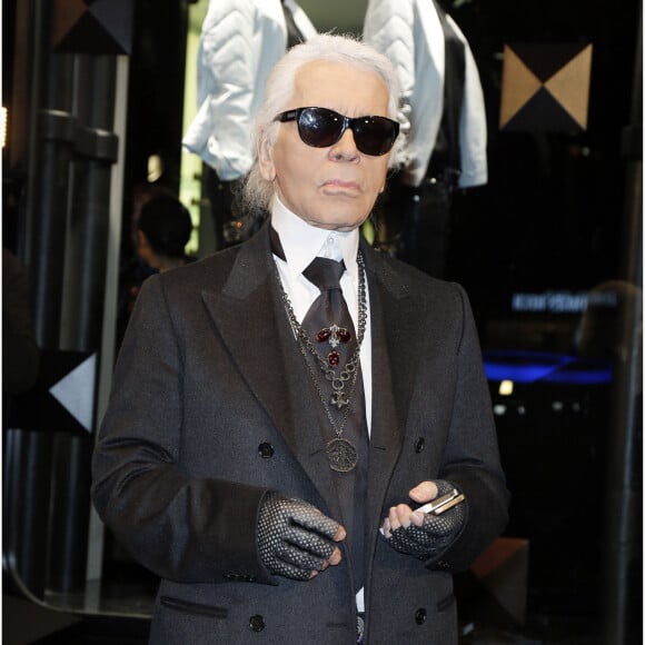Karl Lagerfeld - People a l'inauguration de la premiere boutique concept store de Karl Lagerfeld a Paris, le 28 fevrier 2013. 