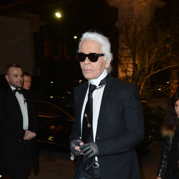 Karl Lagerfeld - Soiree Carine Roitfeld 'CR Fashion Book Issue 2' au Shangri La a Paris le 5 mars 2013 