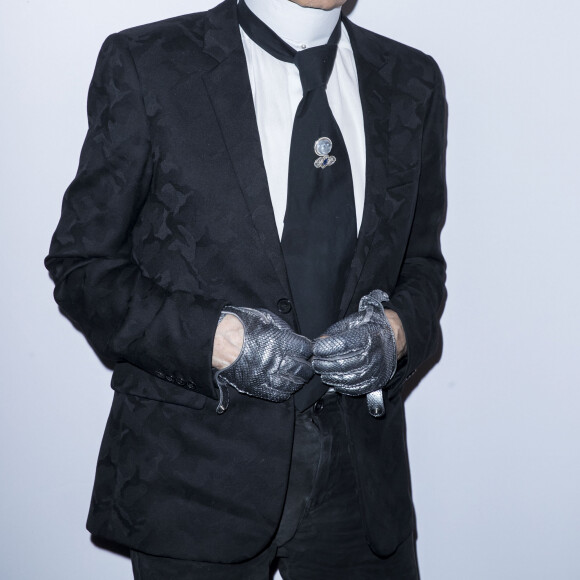 Karl Lagerfeld - Dîner "Sauver la vie" pour la fondation Descartes au Pavillon Ledoyen à Paris le 30 novembre 2016. © Olivier Borde/Bestimage 