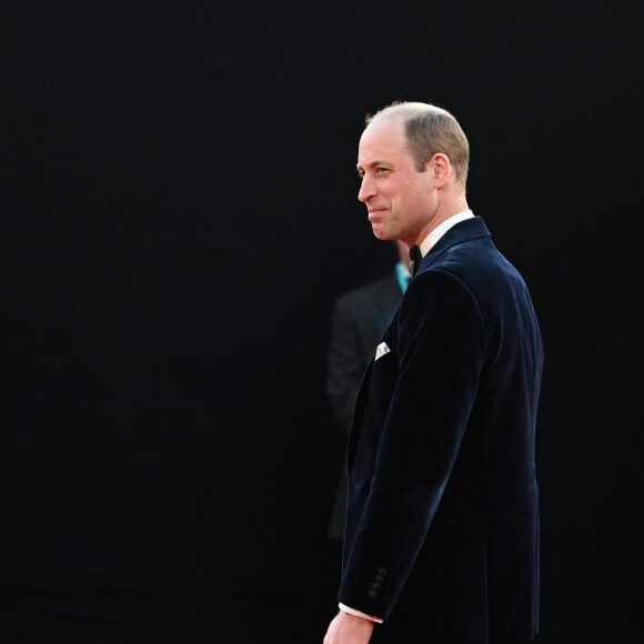 Le prince William, prince de Galles - Photocall des "British Academy Film Awards 2024" (BAFTA) au Royal Festival Hall à Londres le 18 février 2024.