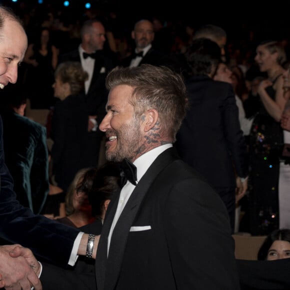 Le prince William, prince de Galles - Photocall des "British Academy Film Awards 2024" (BAFTA) au Royal Festival Hall à Londres le 18 février 2024.