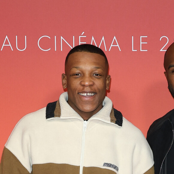 Cameron Woki et Teddy Riner - Première du film "Dune 2" au Grand Rex à Paris le 12 fevrier 2024. © Coadic Guirec-Olivier Borde/Bestimage 