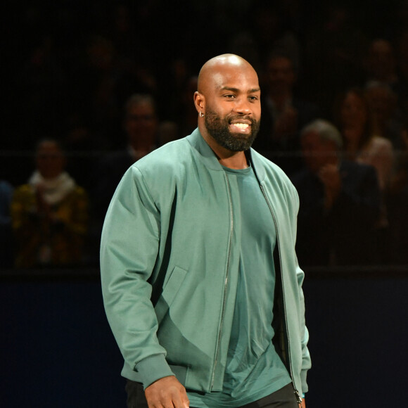 Teddy Riner - TENNIS - Rolex Paris Bercy Masters 1000 - Novak Djokovic remporte la finale face à G.Dimitrov à Paris le 5 novembre 2023. Son septième titre à Bercy. © Veeren / Bestimage 