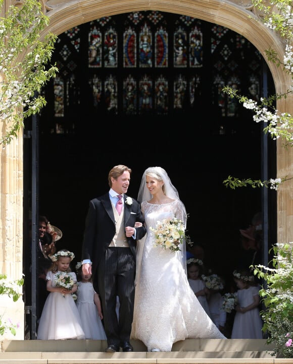 Lady Gabriella Windsor et Thomas Kingston - Mariage de Lady Gabriella Windsor avec Thomas Kingston dans la chapelle Saint-Georges du château de Windsor le 18 mai 2019. 