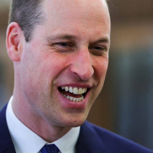 Le prince William, prince de Galles visite la synagogue Western Marble Arch et rencontre des survivants de l'Holocauste et des personnes touchées par l'antisémitisme à Londres, au Royaume-Uni, le 29 février 2024. 