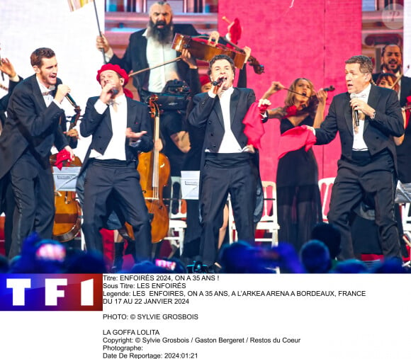 Concert des Enfoirés diffusé sur TF1