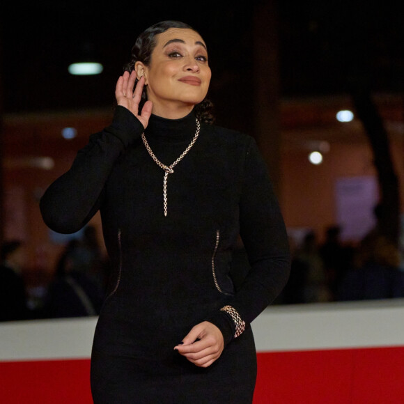 Camélia Jordana à la première du film "Avant que les flammes ne s'éteignent" lors de la 18ème édition du festival du film de Rome le 24 octobre 2023. 