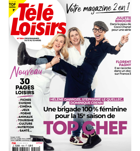 Dans les colonnes de "Télé-Loisirs", Dominique Crenn évoque son arrivée dans "Top Chef", ses relations avec ses camarades...
Magazine "Télé-Loisirs", en kiosques le 4 mars 2024.