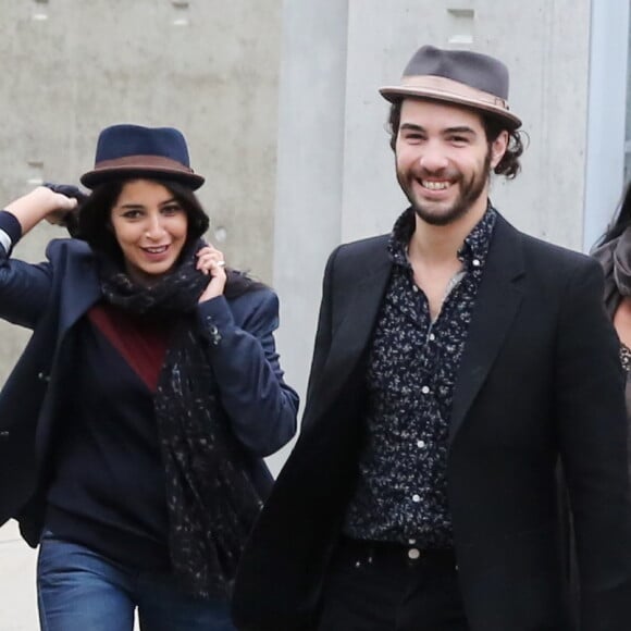 Leila Bekhti et Tahar Rahim à Lyon, le 19 octobre 2013.