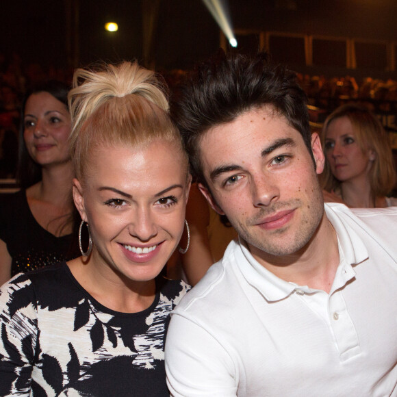 Exclusif - Katrina Patchett et son ex-mari Valentin D'Hoore (Koh Lanta) - People au concert de Patrick Bruel au Zénith de Paris, le samedi 29 mars 2014. 