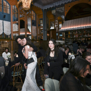 Exclusif - Tomer Sisley avec sa femme Sandra Sisley lors de la 5ème édition de la soirée "Les jeudis de Sandra" au Café Lapérouse à Paris, France, le 7 mars 2024.