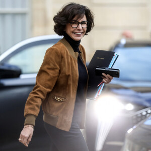 Rachida Dati, Ministre de la culture à la sortie du conseil des ministres, au palais de l'Elysée, Paris, le 3 mars 2024 © Stéphane Lemouton / Bestimage