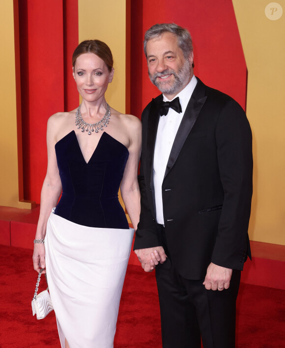 Leslie Mann et Judd Apatow à la soirée des Oscars organisée par Vanity Fair
