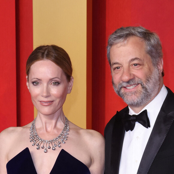 Leslie Mann et Judd Apatow à la soirée des Oscars organisée par Vanity Fair