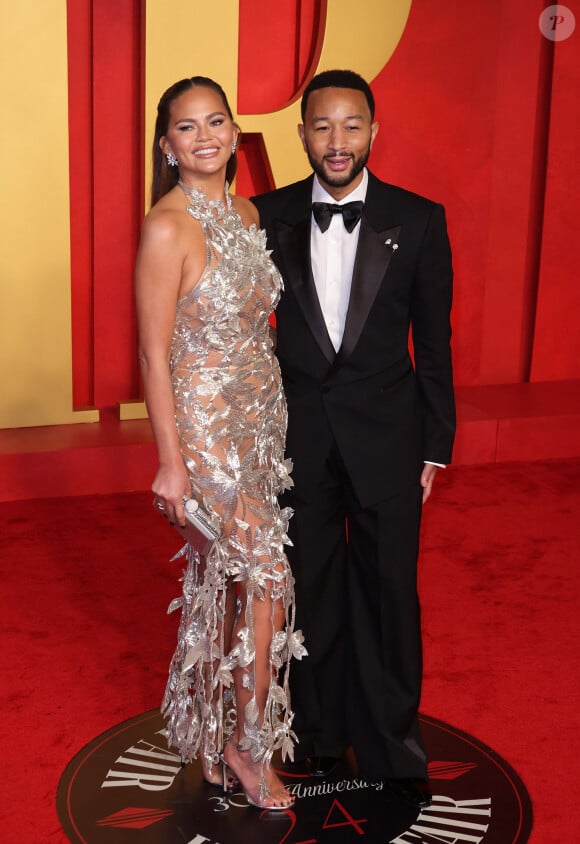 Chrissy Teigen et John Legend à la soirée des Oscars organisée par Vanity Fair