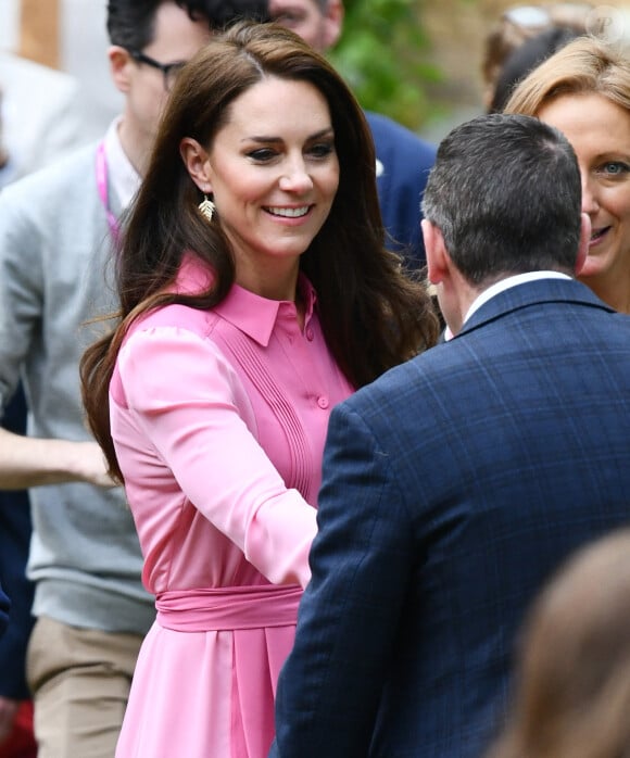 Catherine (Kate) Middleton, princesse de Galles, à l'exposition horticole "Chelsea Flower Show" à l'hôpital royal de Chelsea à Londres, le 22 mai 2023. 