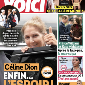 Retrouvez toutes les informations sur Céline Dion dans le magazine Voici du 15 mars 2024.