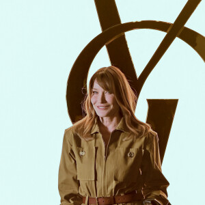 Carla Bruni au photocall du défilé Saint Laurent collection femme automne/hiver 2024-2025 lors de la fashion week à Paris (PFW) le 27 février 2024. © Olivier Borde / Bestimage