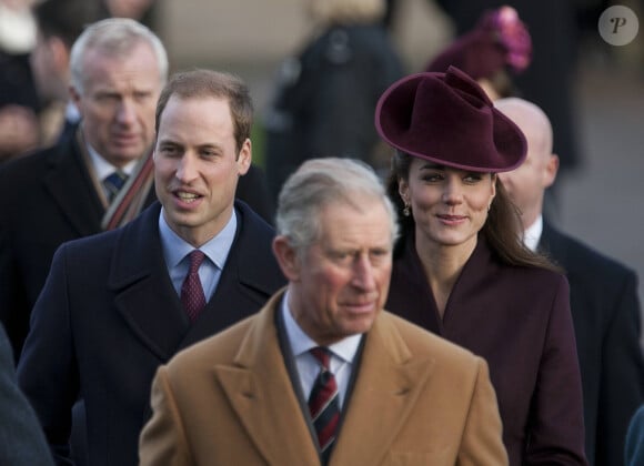 Le roi Charles III, le prince William et Kate Middleton.