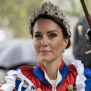 Catherine (Kate) Middleton, princesse de Galles, lors de la cérémonie de couronnement du roi d'Angleterre à Londres, Royaume Uni, le 6 mai 2023. 